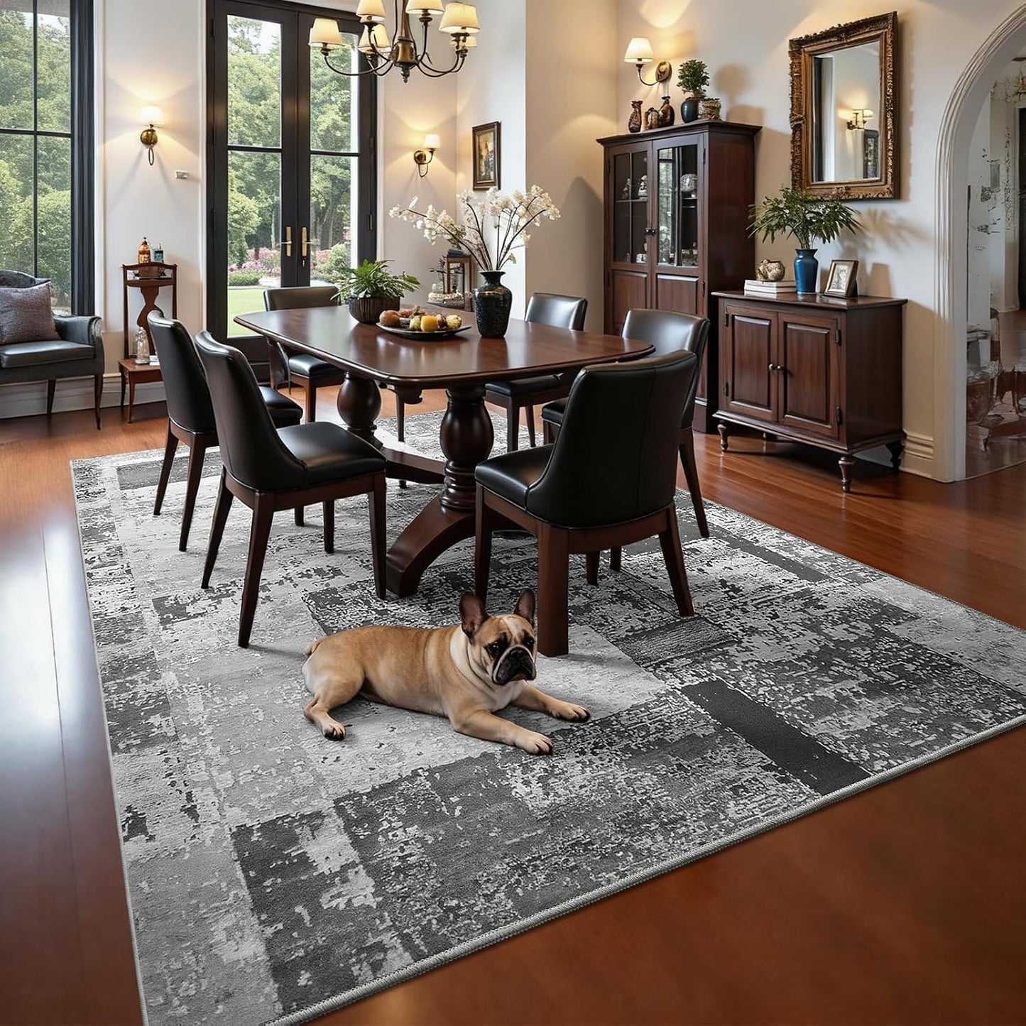LOCHAS Alfombra para sala de estar de 6 x 9 pies, lavable y suave,...