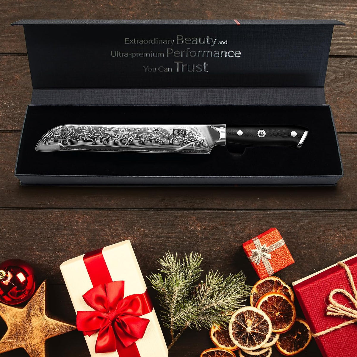 Cuchillo de pan SHAN ZU de 8 pulgadas, cuchillo japonés de acero de...