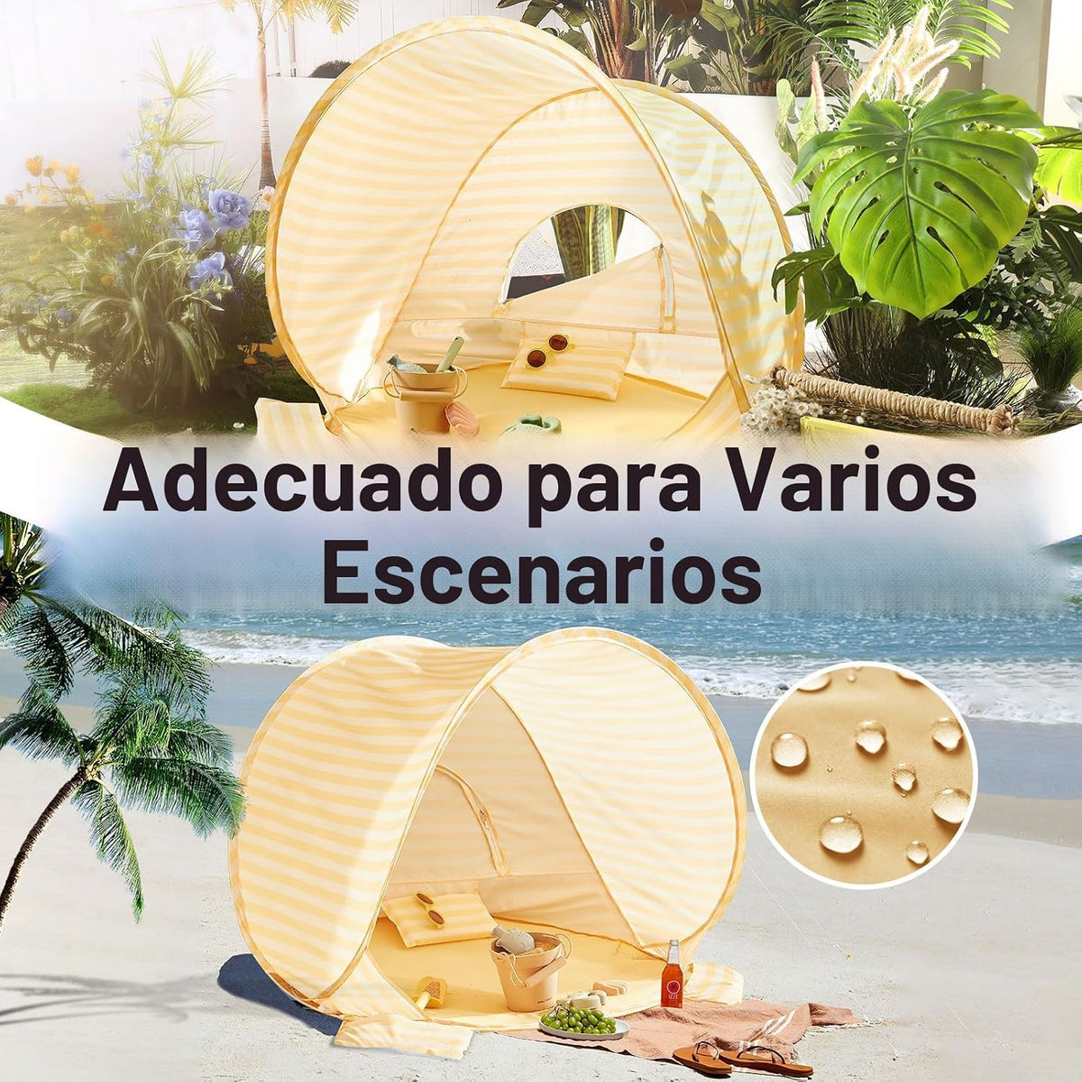 Tiny Land Tienda de campaña de playa para bebés \u2013 Tienda de ca...