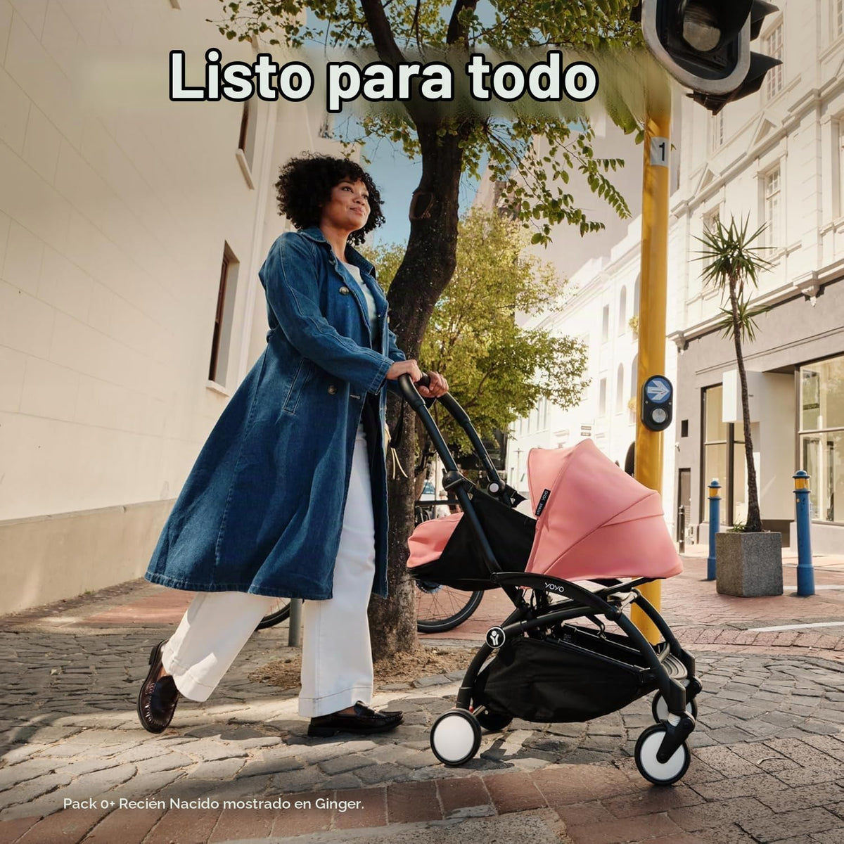 YOYO3 Cochecito de recién nacido a niño pequeño: incluye marco negr...