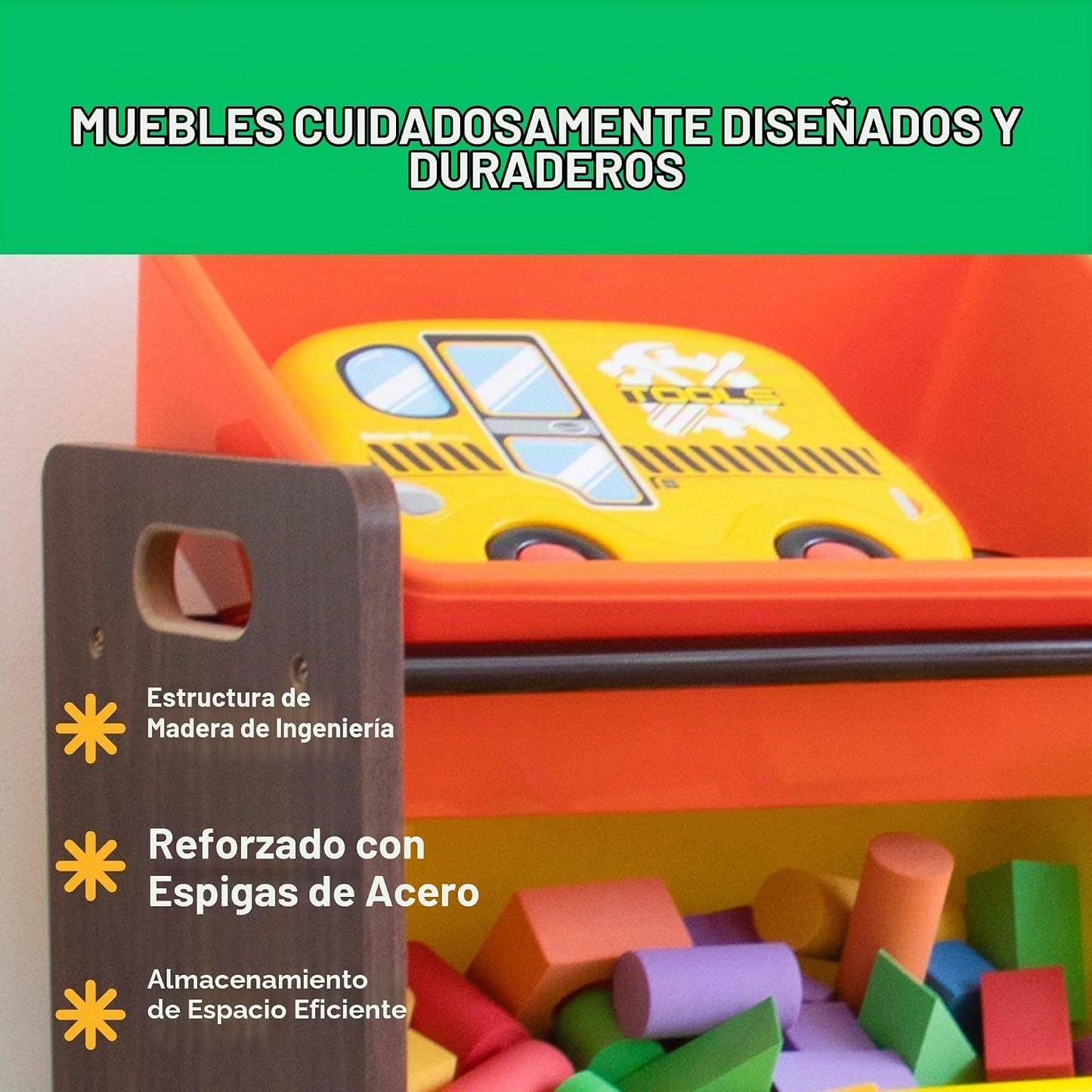 Humble Crew Organizador de juguetes extra grande con 20 contenedore...