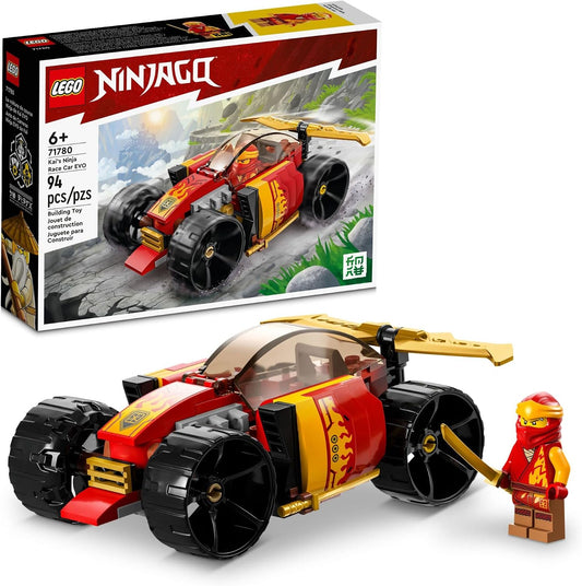 LEGO NINJAGO Kai's Ninja Race Car EVO, juego de juguetes de con...