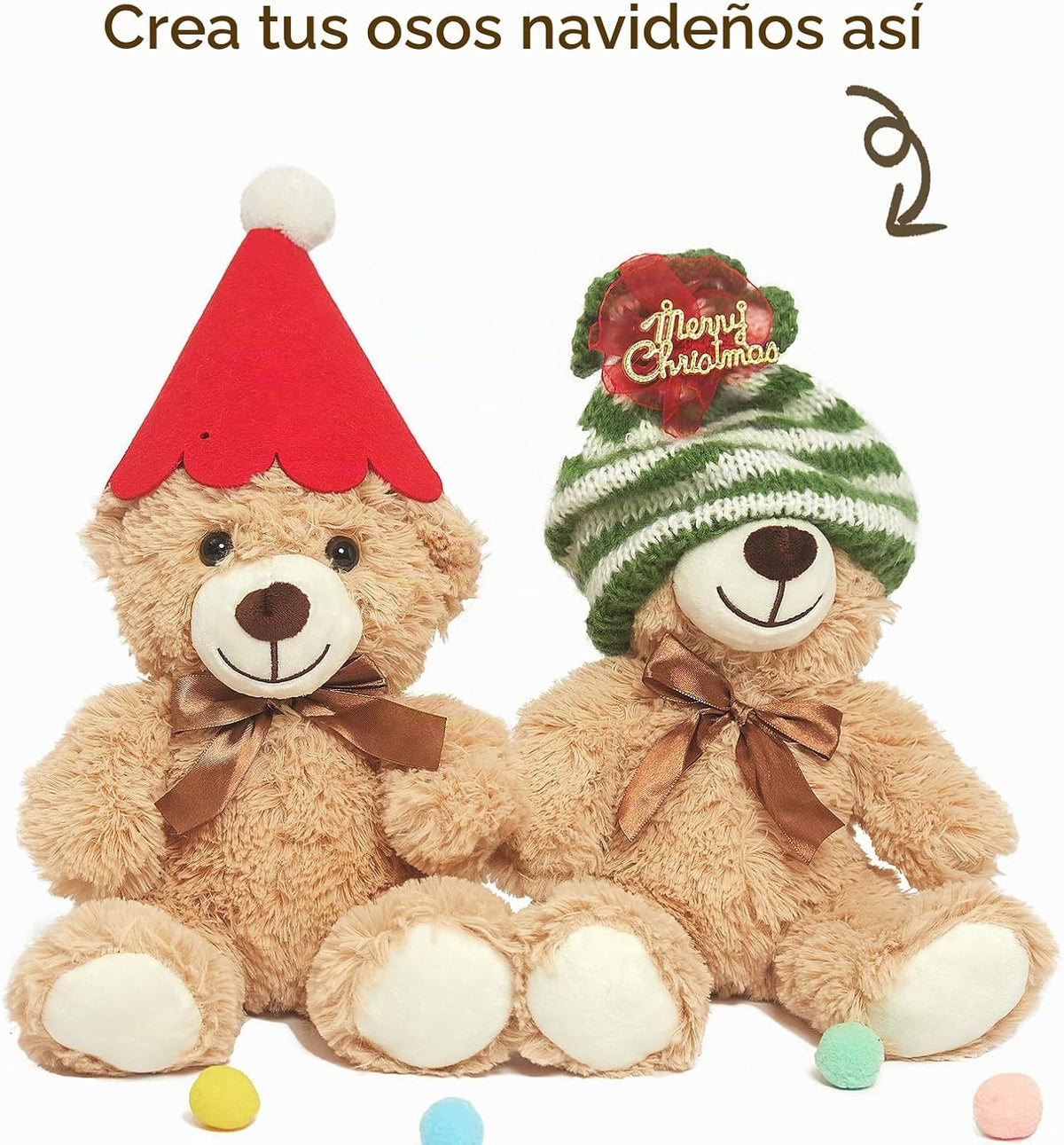 Quaakssi Ositos de peluche a granel, paquete de 12 ositos de peluch...