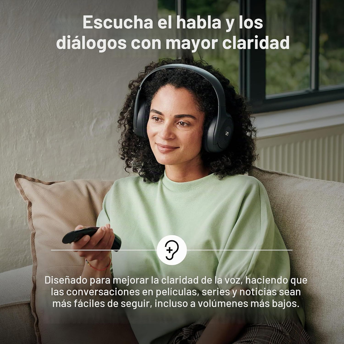Auriculares Sennheiser RS 120-W sobre la oreja inalámbricos para un...