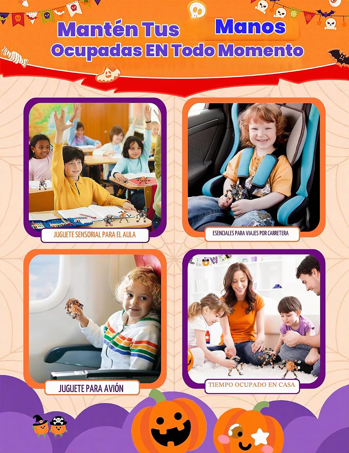Juguetes de Halloween para niños, juguetes transformables para adul...