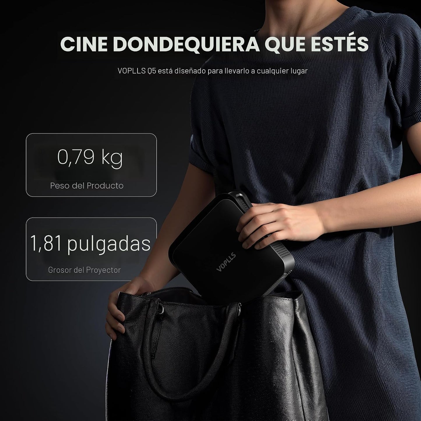 Aplicación con licencia oficial y 1080P nativa: el mini proyector i...