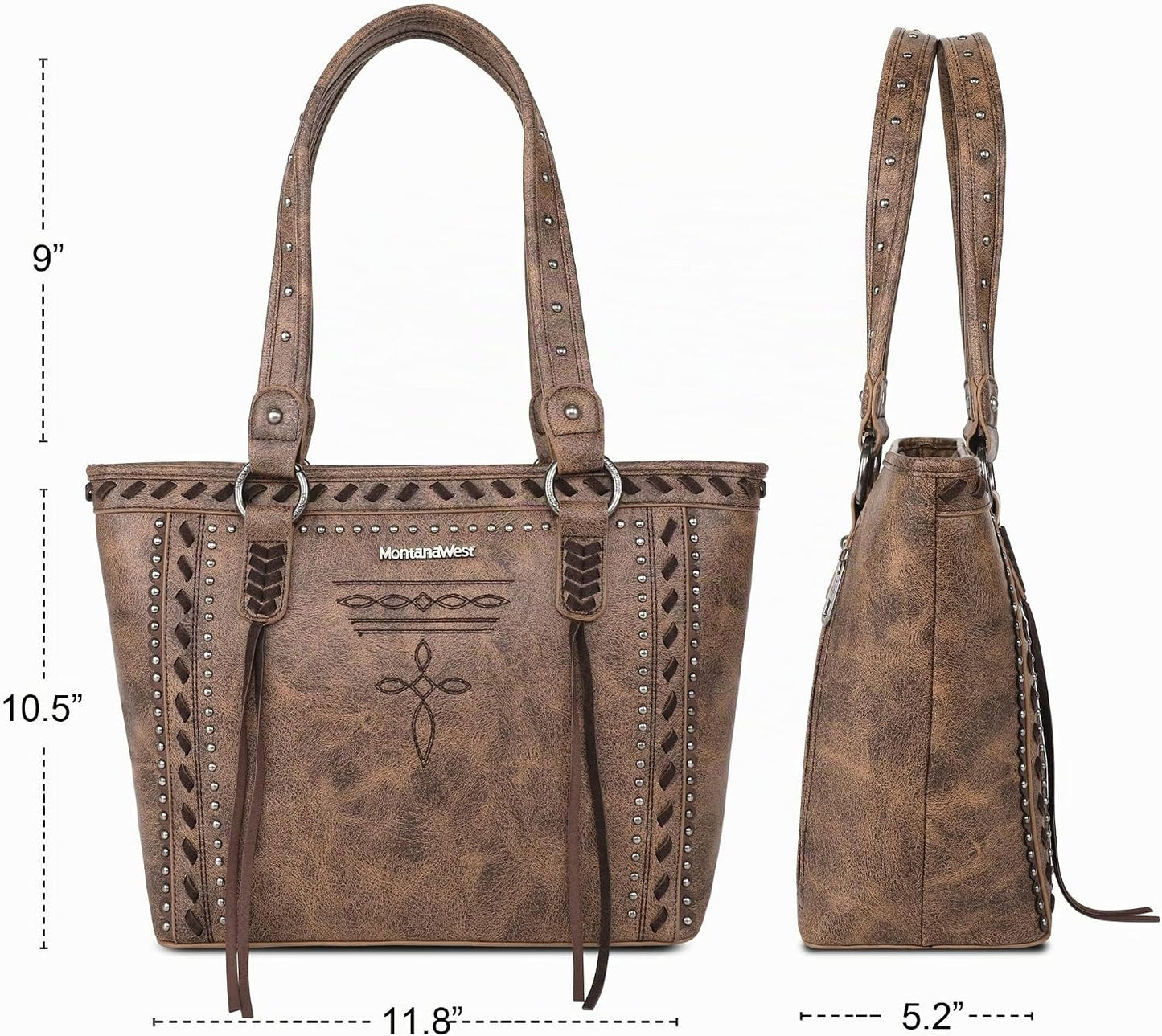 Montana West - Bolso tote de colección espiritual estilo western pa...
