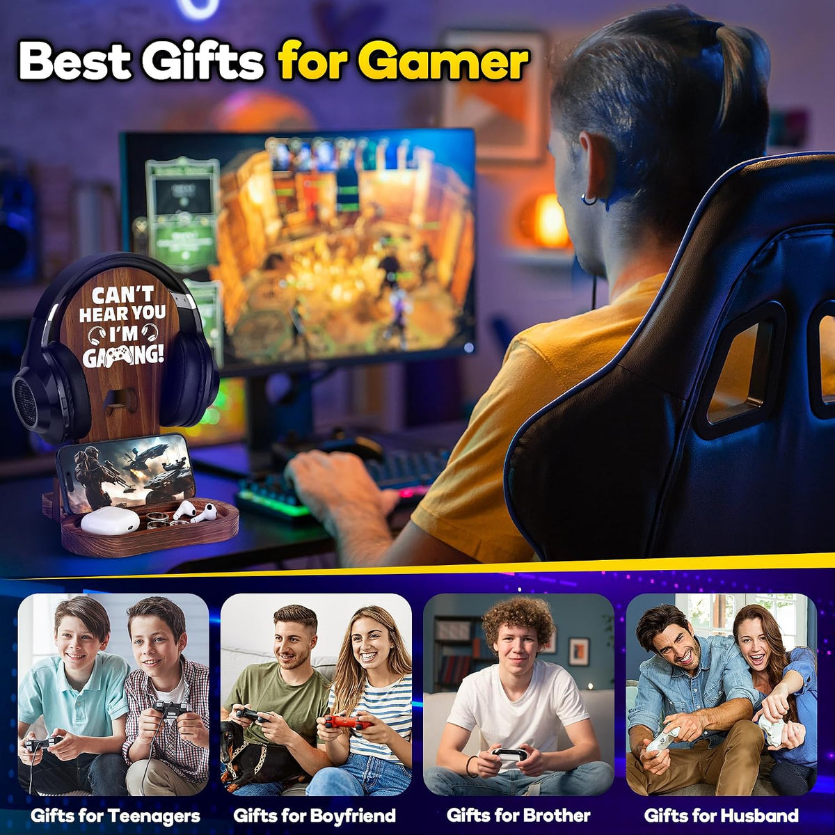 Slothoem - Regalos de videojuegos para hombres, adolescentes, Navid...