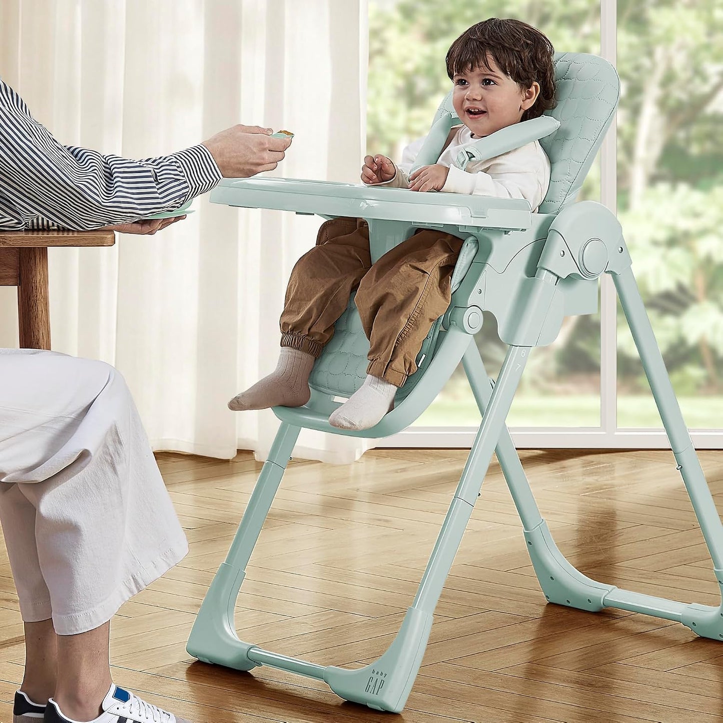 Delta Children - BabyGap Silla alta convertible clásica 3 en 1 para...