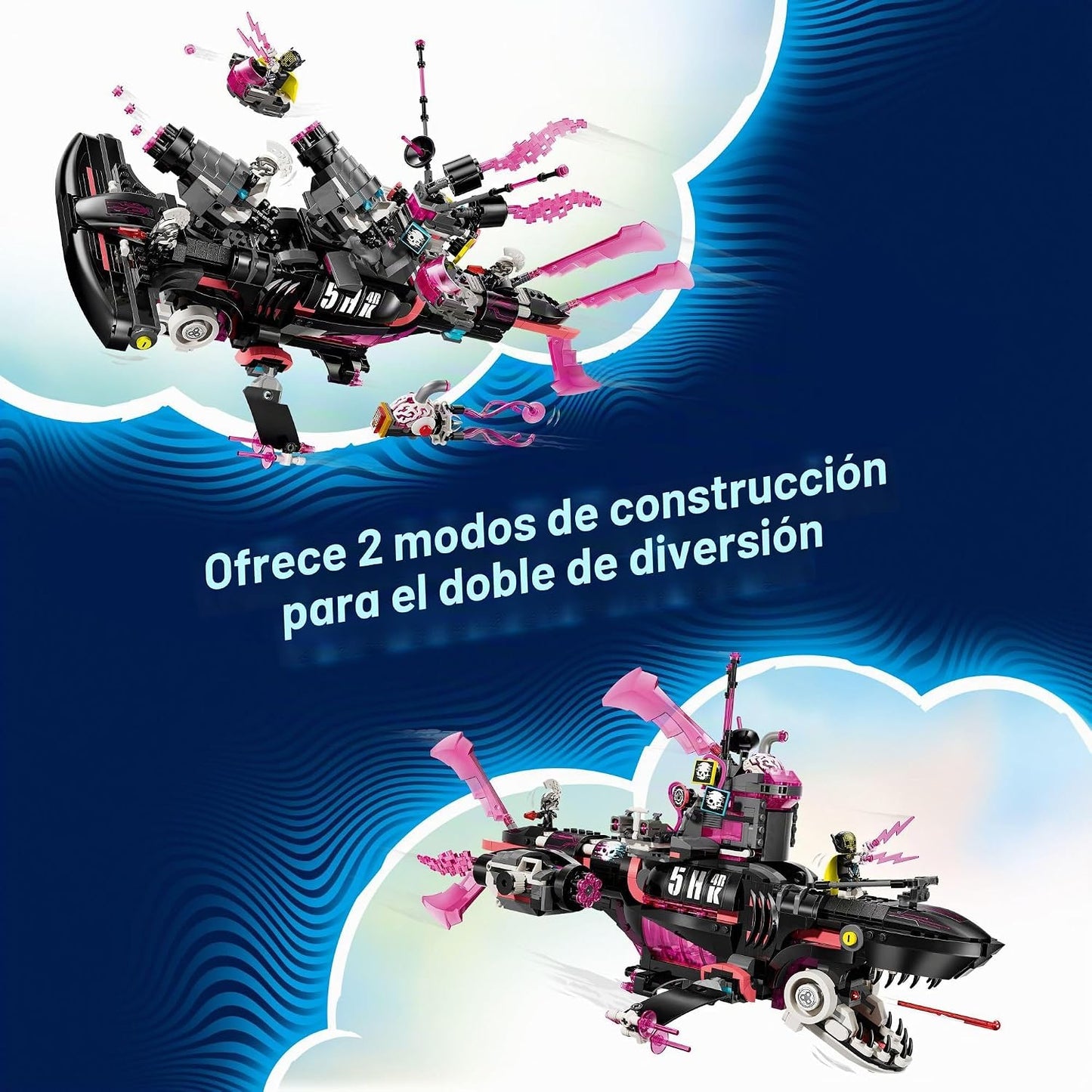 LEGO DREAMZzz - Juguete de construcción submarino de tiburón pesadi...