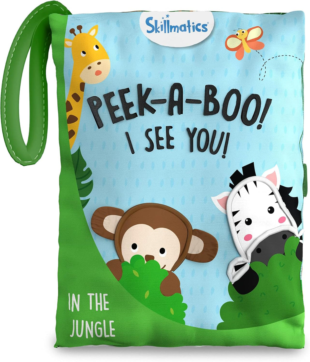 Skillmatics Libro de la selva Peek-a-Boo - Libro de tela suave para...