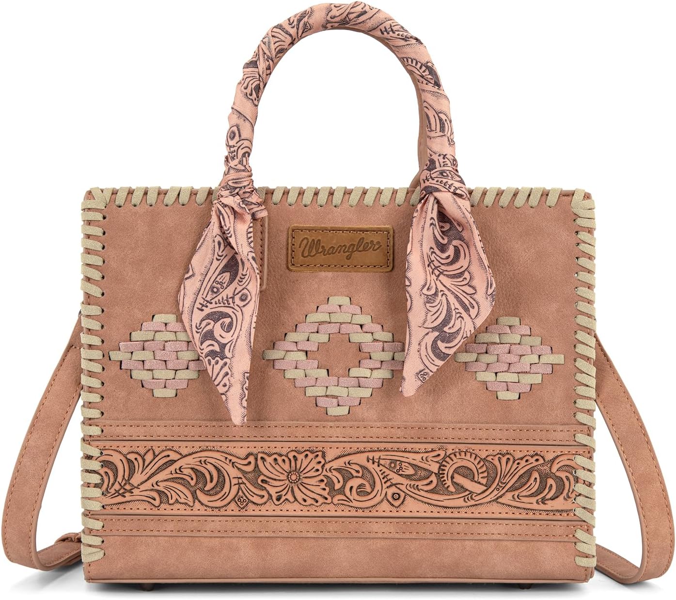 Montana West Wrangler Tooling Tote Bag para mujer, bolsos con asa s...