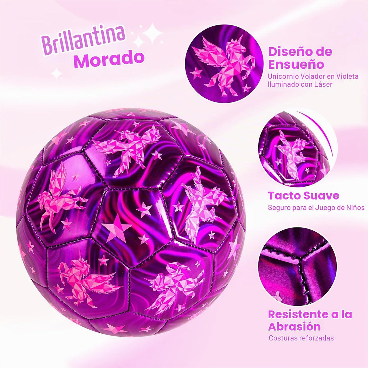 Balón de fútbol tamaño 4, tamaño 3, tamaño 2 con bomba desinflada,...