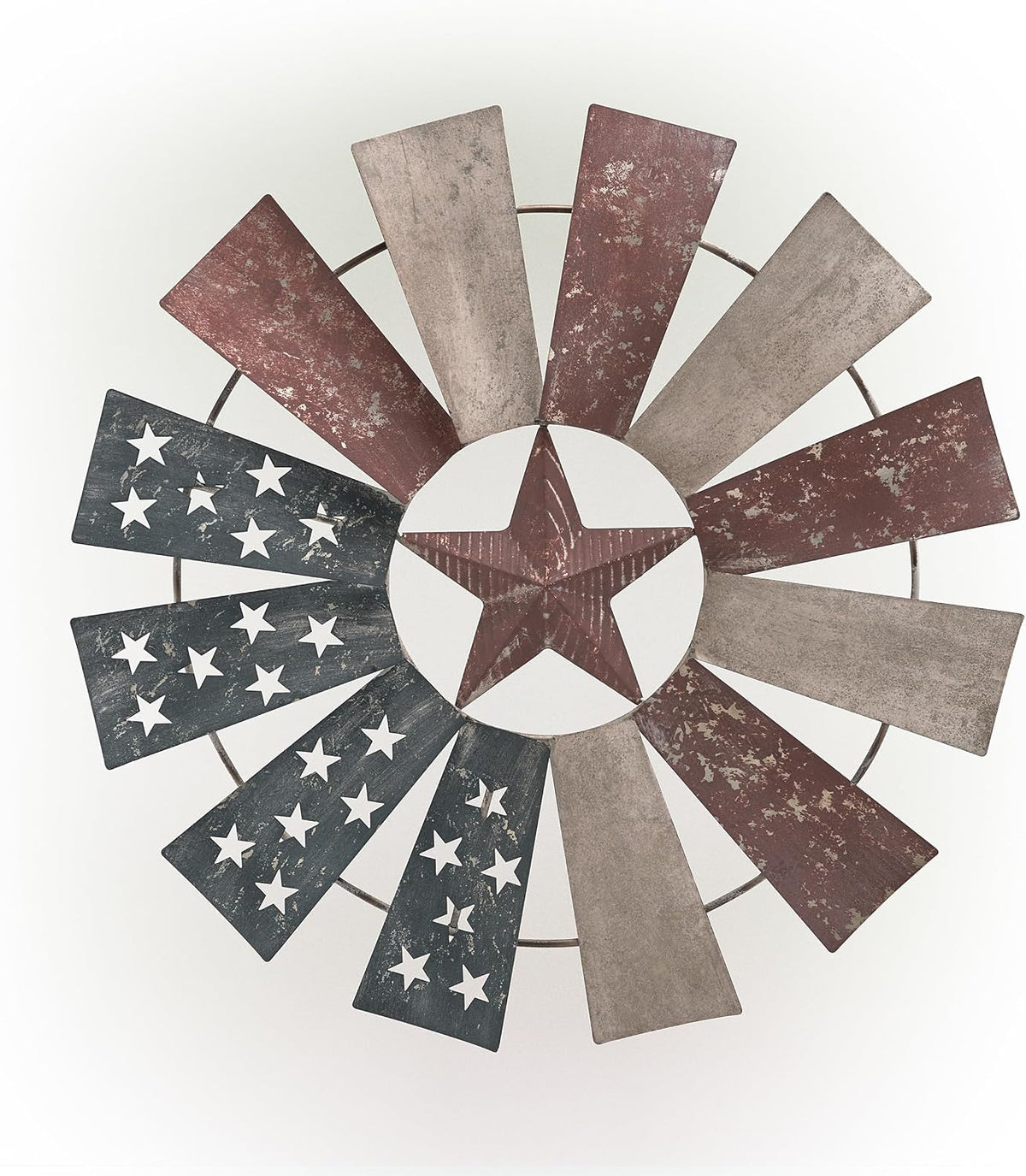 Alpine Corporation Arte Decorativo de Pared de Molino de Viento Pat...