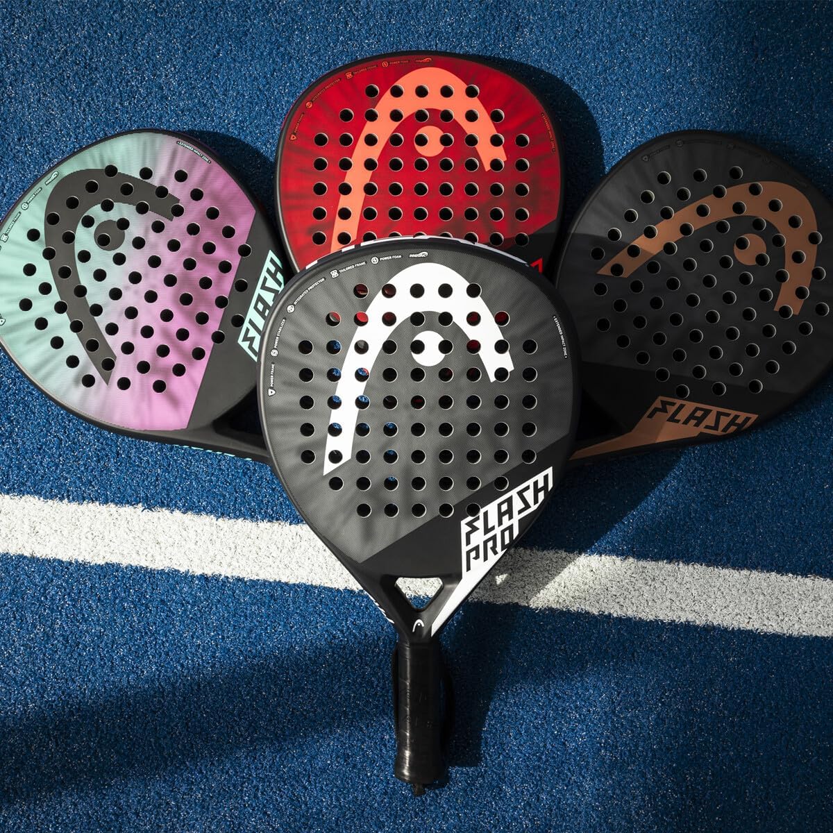 Pala de tenis HEAD Serie Flash Padel\/Pop | Diseño de lágrima de gr...