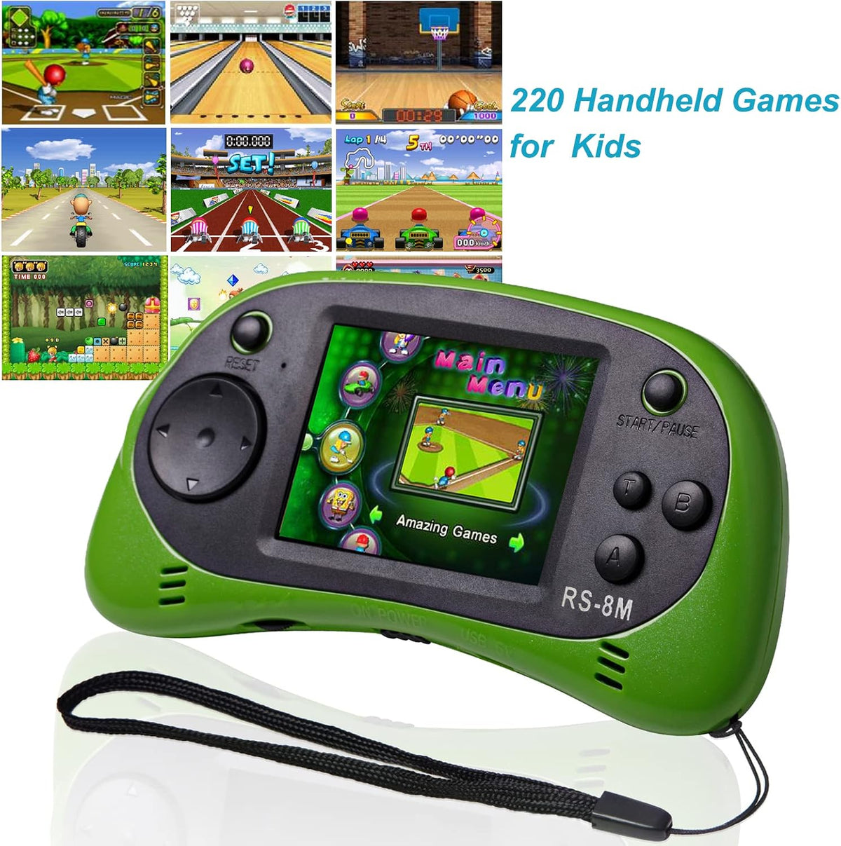 E-MODS GAMING - Consola de videojuegos retro de 16 bits para niños,...