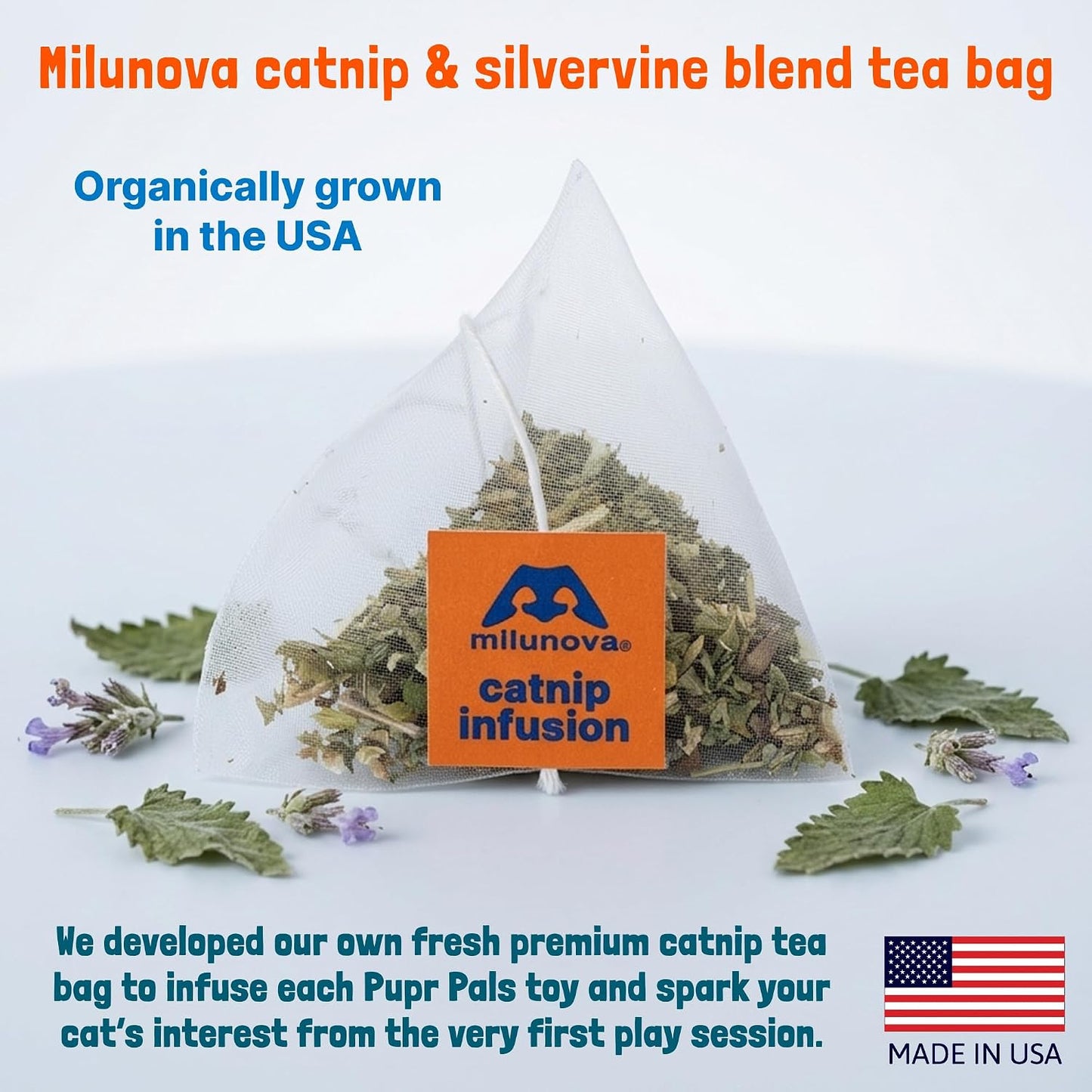 Milunova Pupr Pals - Guante de lucha para gatos con infusión de hie...