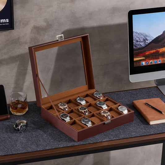 ProCase Caja de Reloj para Hombres, Organizador de Caja de Reloj de...