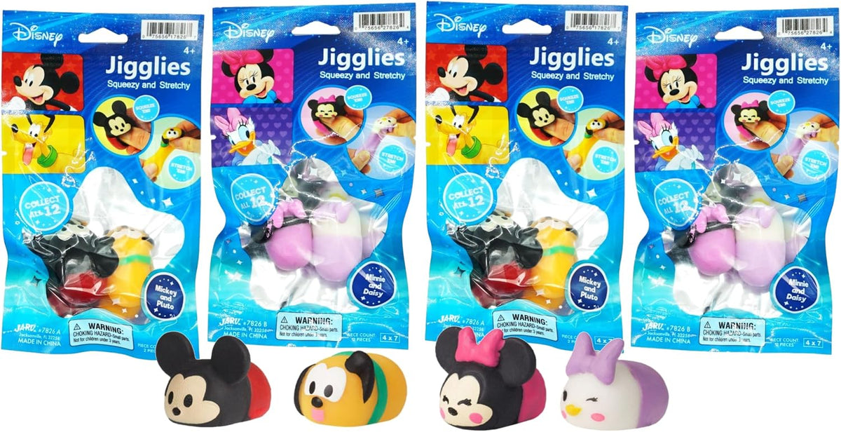JA-RU Mochi Squishys Toys Mini Squishies Disney 7826-4AB | (4 paque...