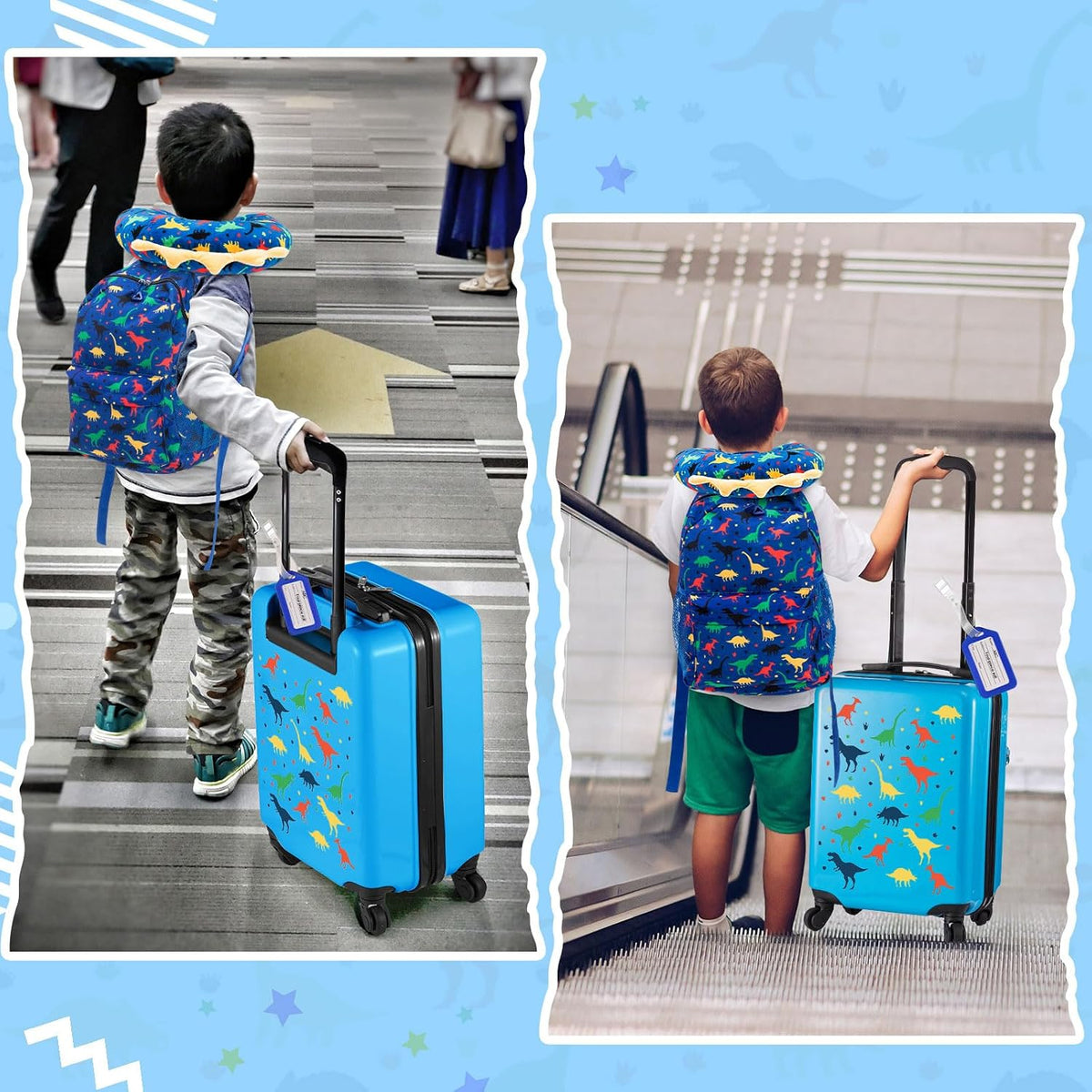 Set de maletas para niños de Redbaker, 6 piezas, regalos para Navid...