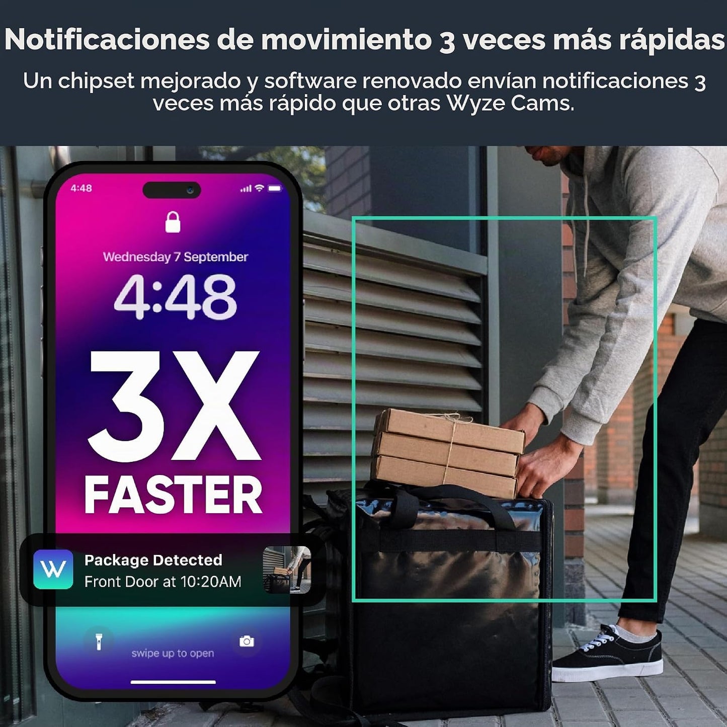 Wyze Cam OG Cámara de seguridad inteligente para el hogar con Wi-Fi...