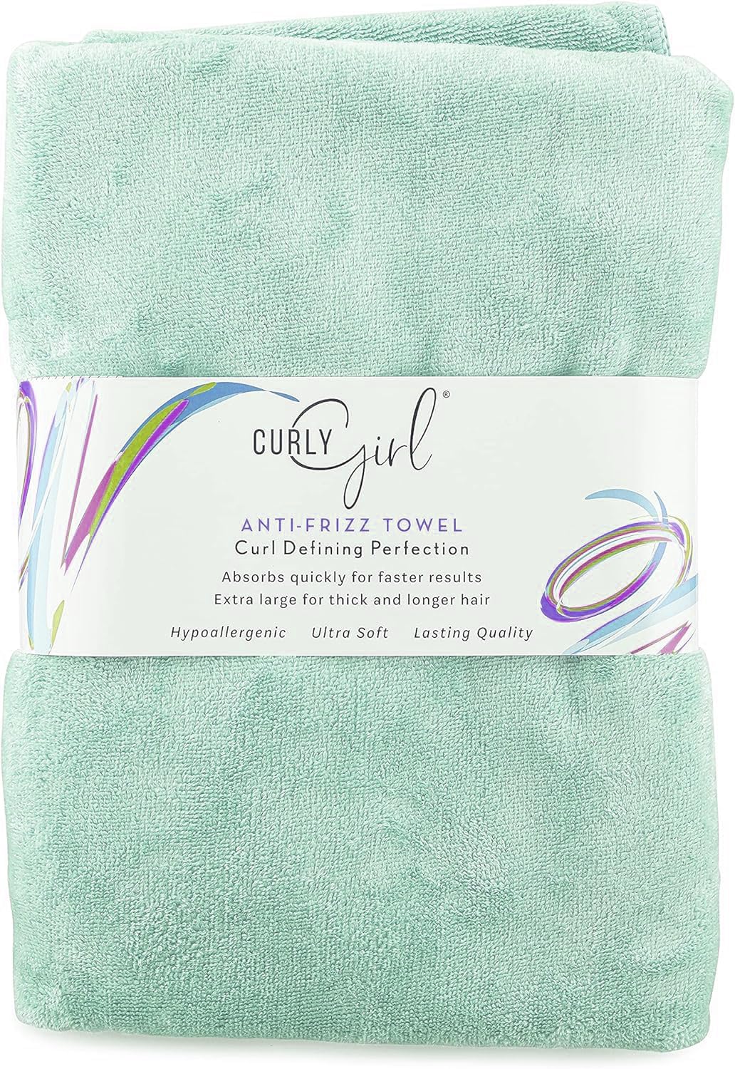 Toalla Curly Girl para mujeres con rizos, antiencrespamiento, absor...