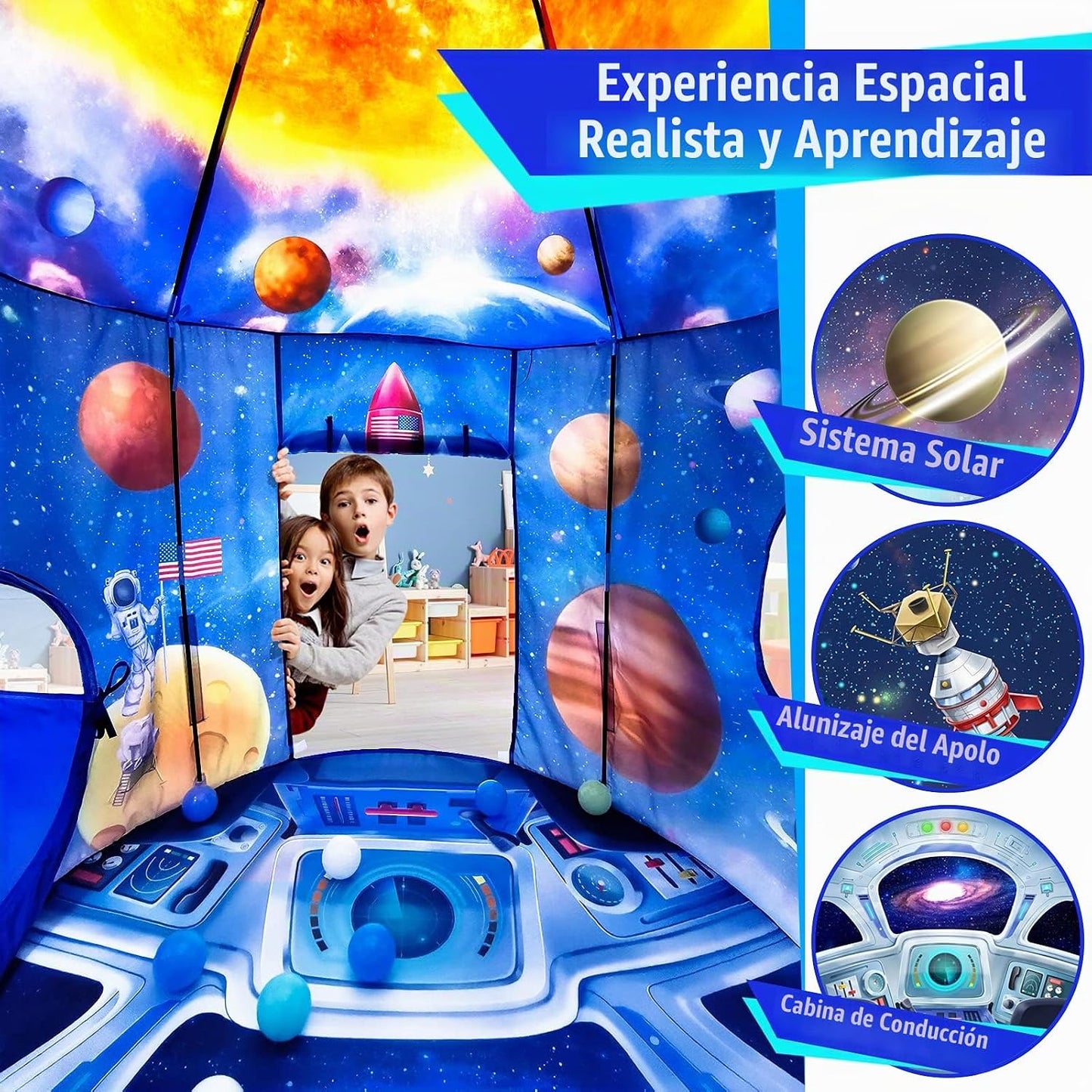 PigPigPen Tienda de campaña de 3 piezas para niños con hoyo de bola...