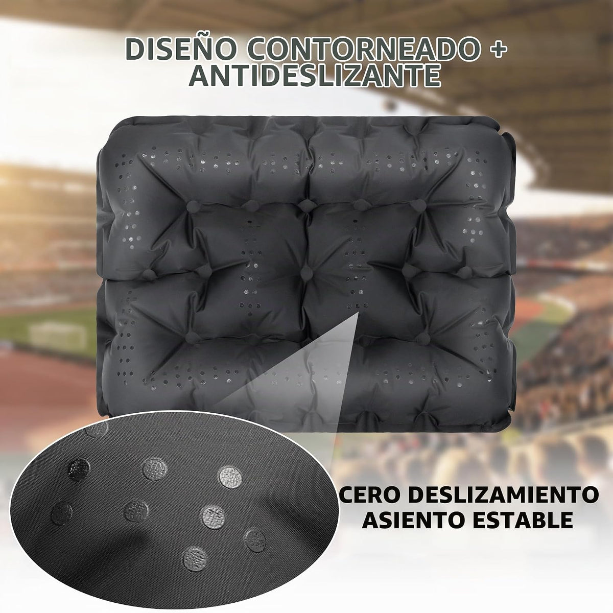 ONTYZZ Cojín inflable para asiento de avión, ligero | Cojín de viaj...