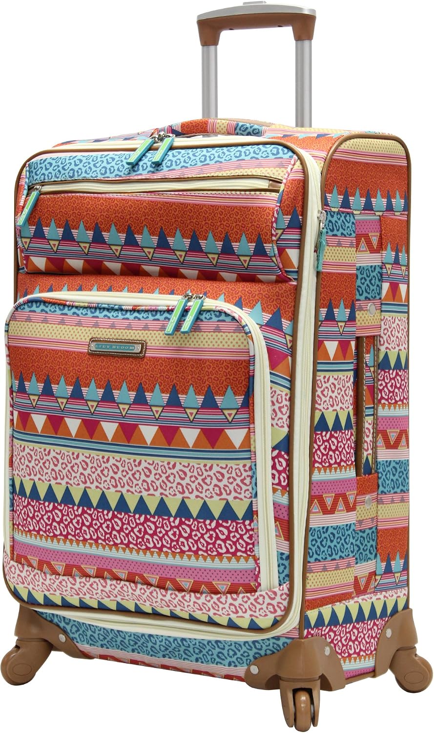 Lily Bloom - Equipaje con diseño estampado de 24 pulgadas, maleta s...