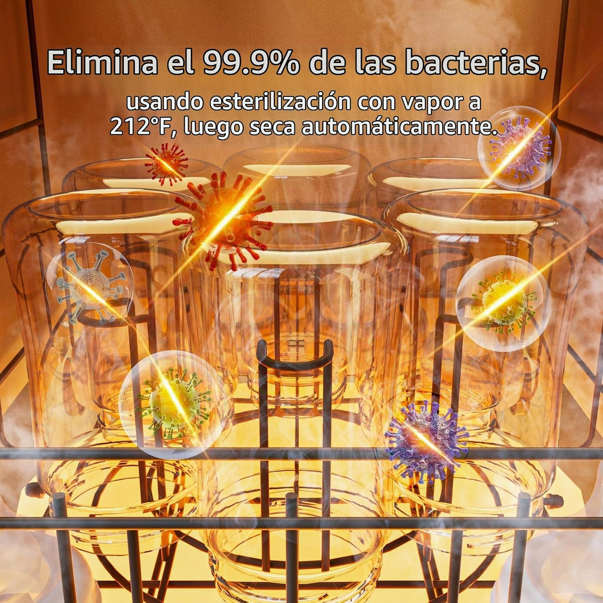 VBSUTO Lavadora de Biberones Pro, Lavadora y Esterilizador y Secado...