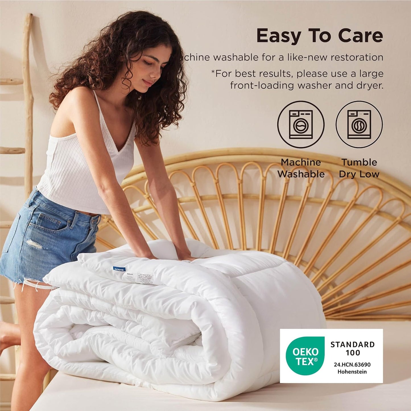 Bedsure - Edredón de color liso | Edredón probado por personas y ed...