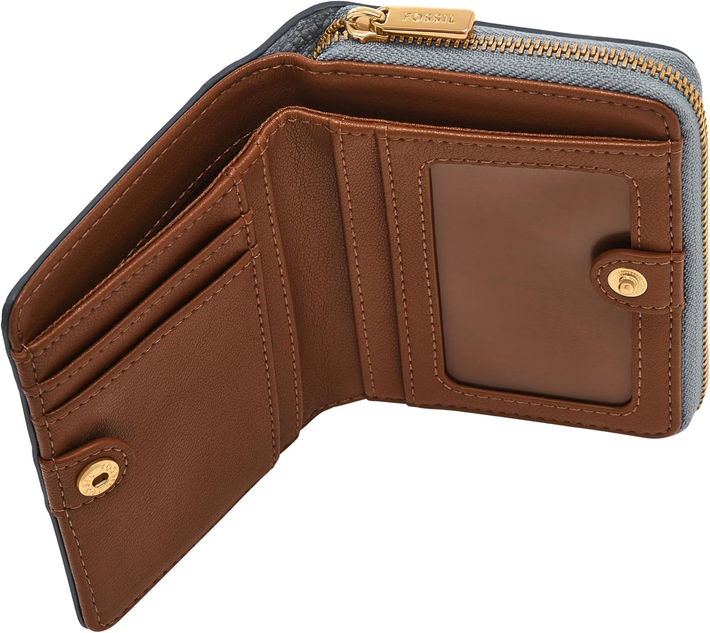 Fossil Cartera plegable multifunción Logan de piel con bloqueo RFID...