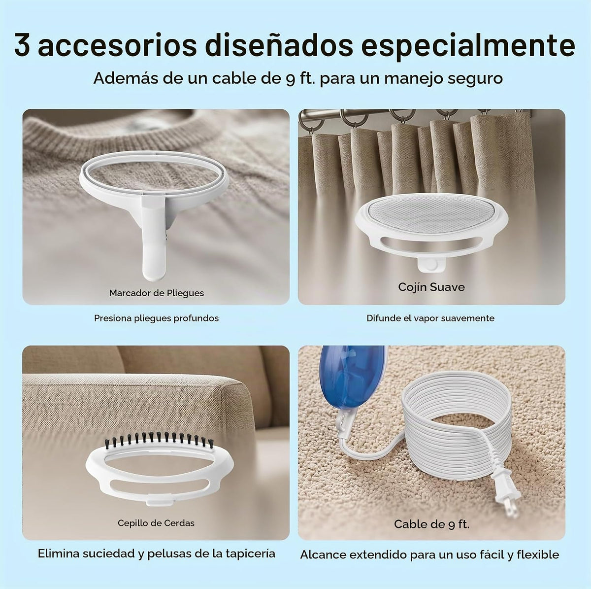 Conair Vaporizador de ropa de mano, ExtremeSteam 1200W, diseño port...