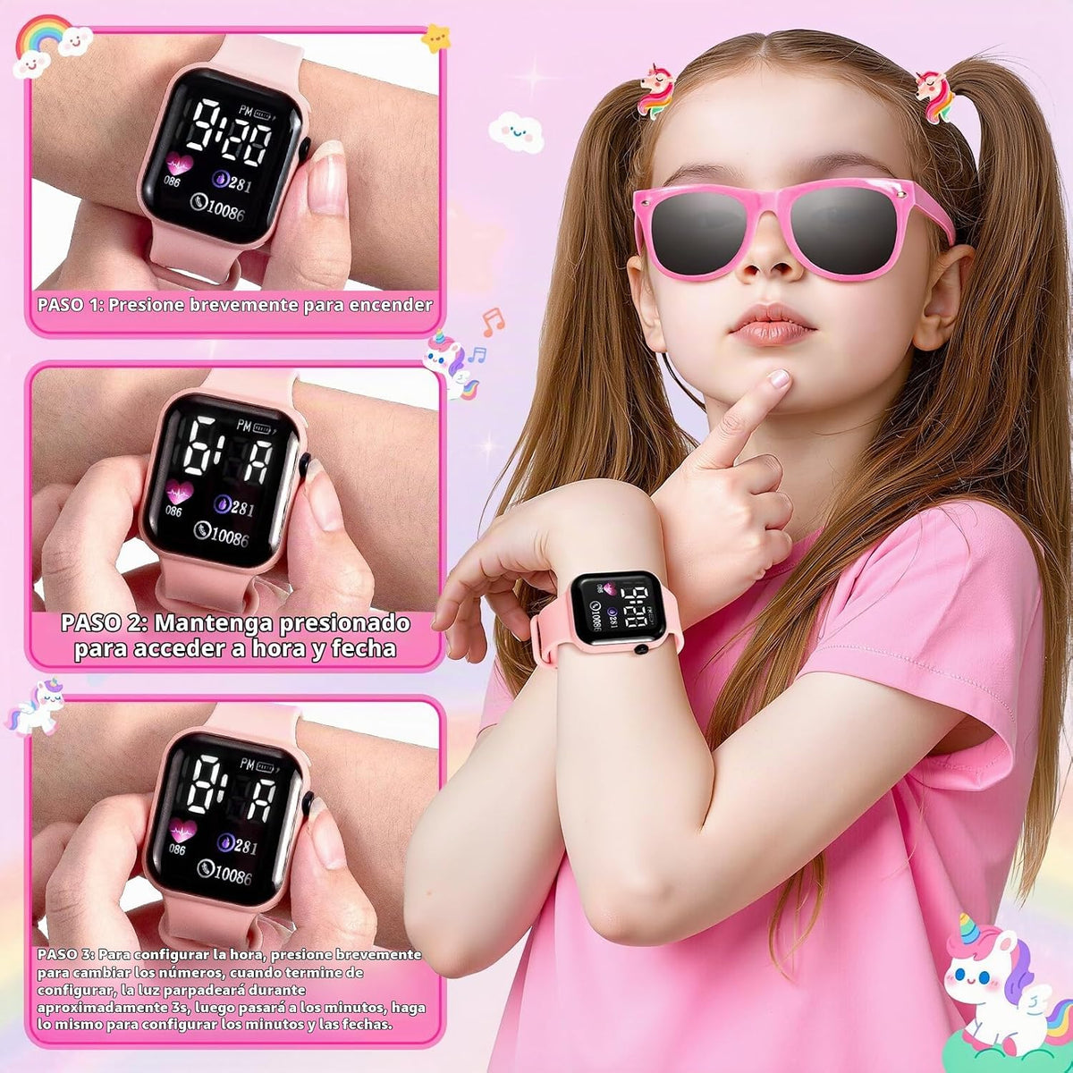 Hohosunlar Bolso de juego para niñas, bolso para niños con maquilla...