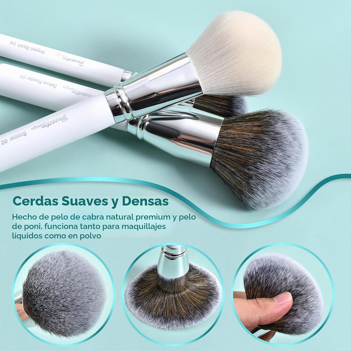 Conjunto de brochas profesionales para maquillaje de 26 piezas, bro...