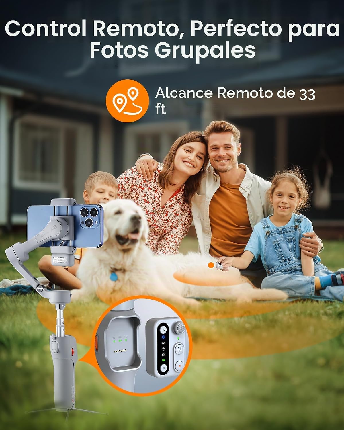 hohem iSteady X3 - Estabilizador de cardán mejorado para iPhone con...