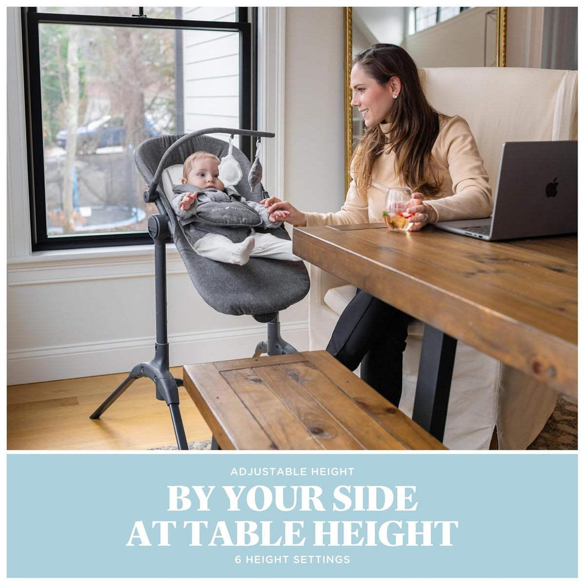 Baby Delight Bloom Silla de Bebé | Silla de Bebé Calmante y Ajustab...