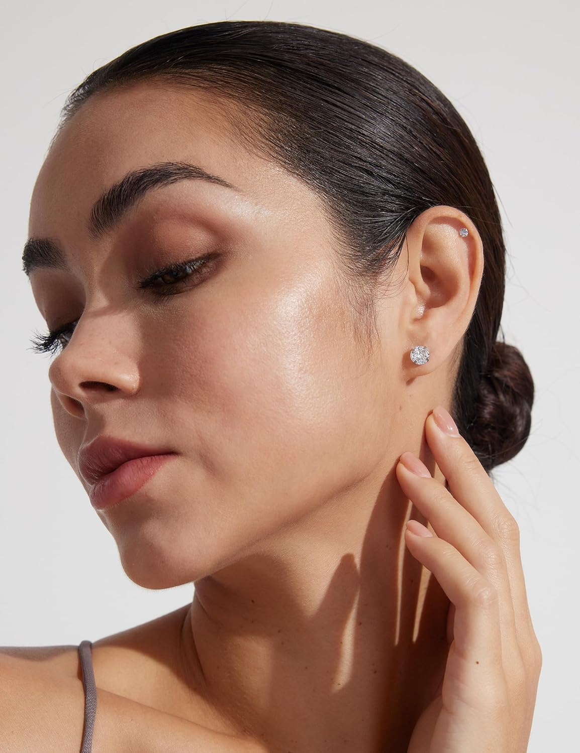 Juego de 6 pares de aretes, aretes hipoalergénicos de circonita cúb...