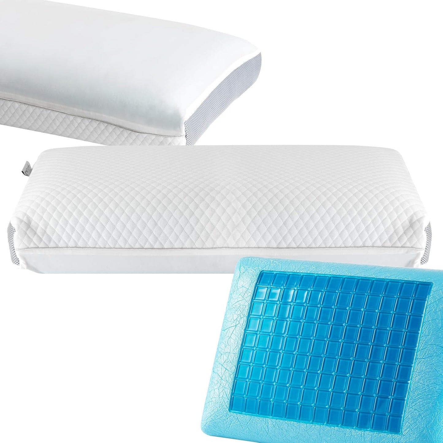 Perfect Cloud almohada viscoelástica doble con gel refrescante. Alm...