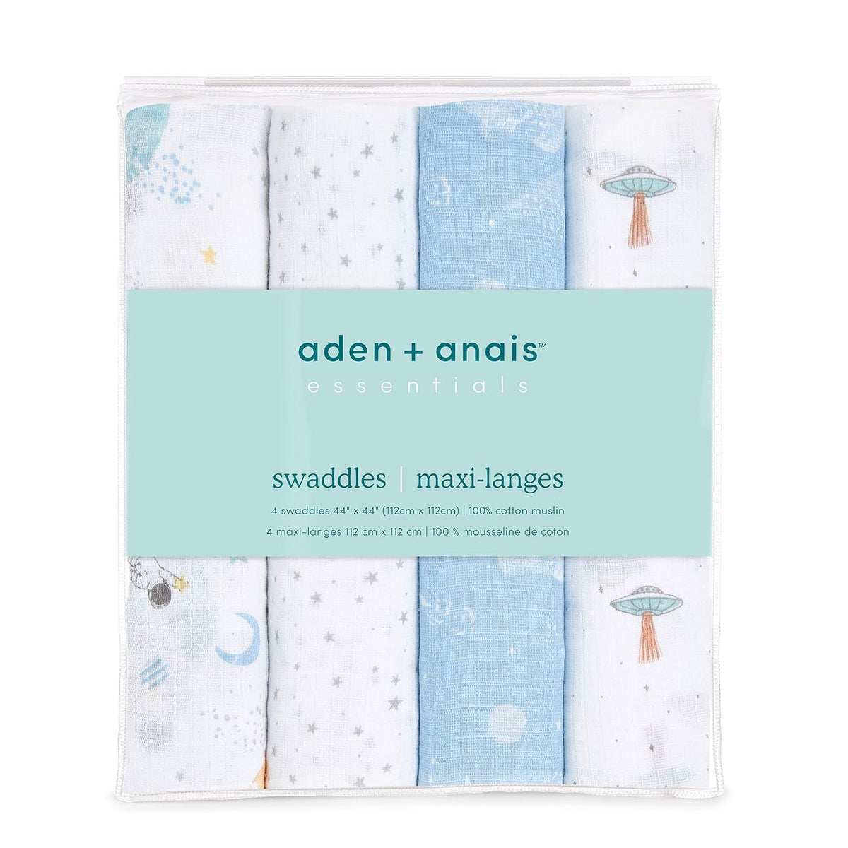 aden + anais Essentials Manta de muselina para bebés y niñas, manta...
