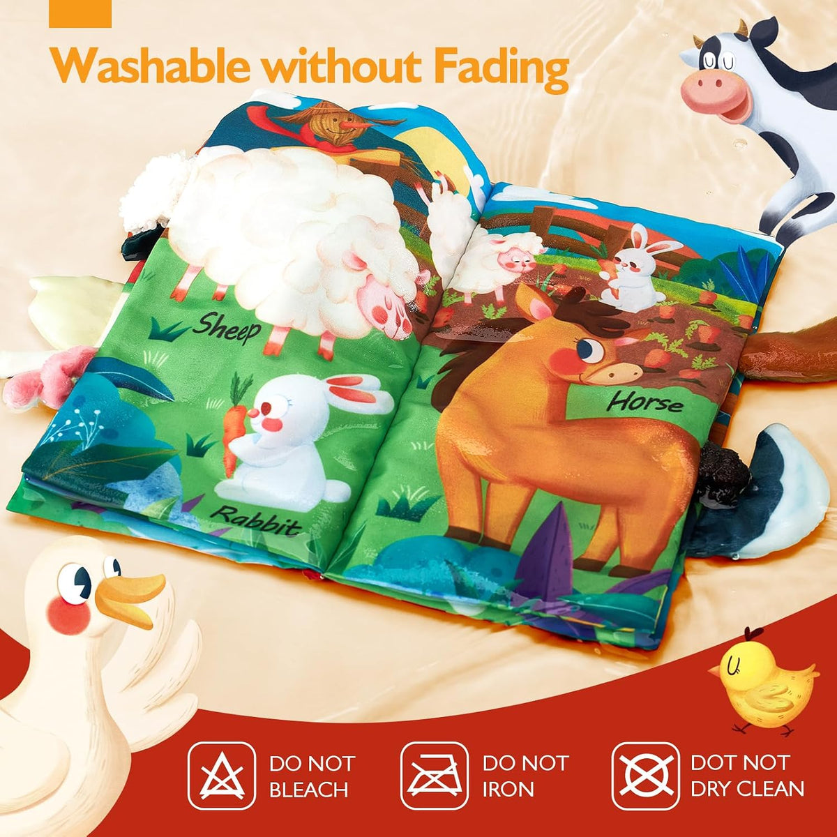 hahaland Libros para bebés de 0 a 6 meses \u2013 3D Touch and Feel...