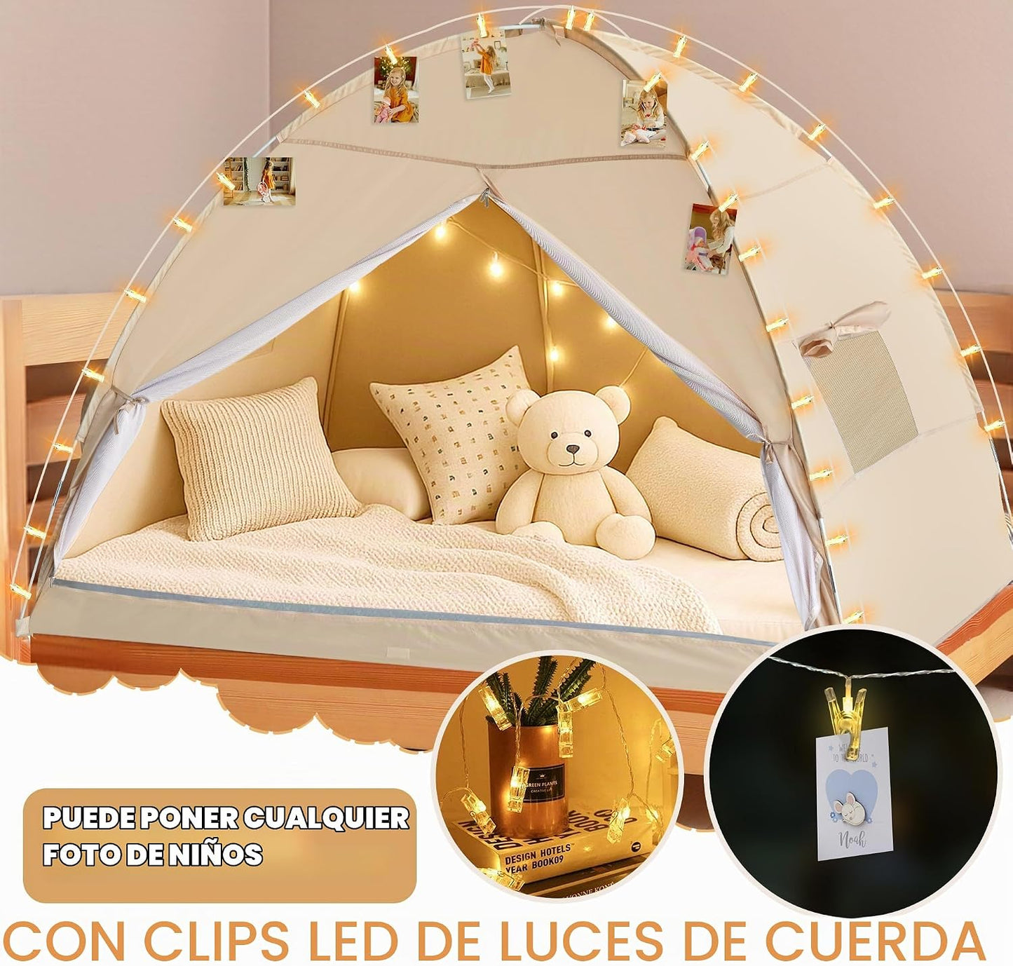 LEEDOR® Tienda de campaña para cama Tienda de ensueño Toldo para ca...