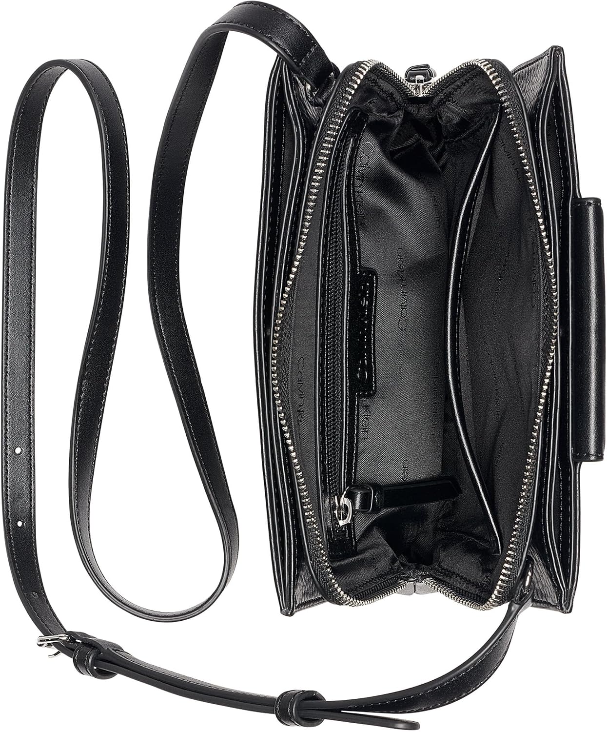 Calvin Klein Bandolera Sybil con triple compartimento para mujer