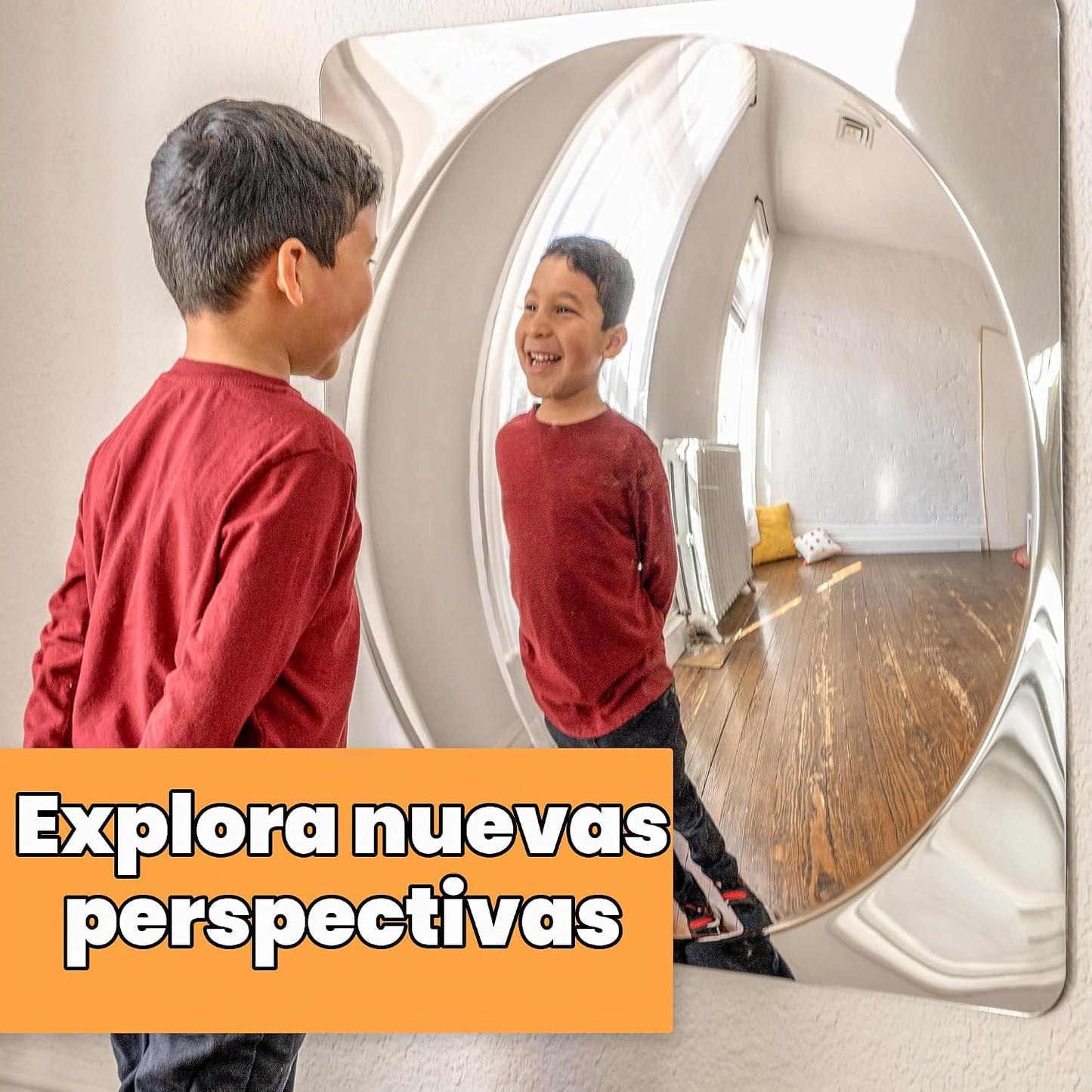 Spark &amp; Wow Espejo sensorial de pared para niños pequeños, giga...