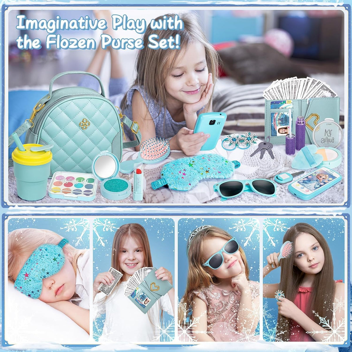 Hohosunlar Bolso de regalo para niña de 3, 4, 5, 6, 7, 8, accesorio...