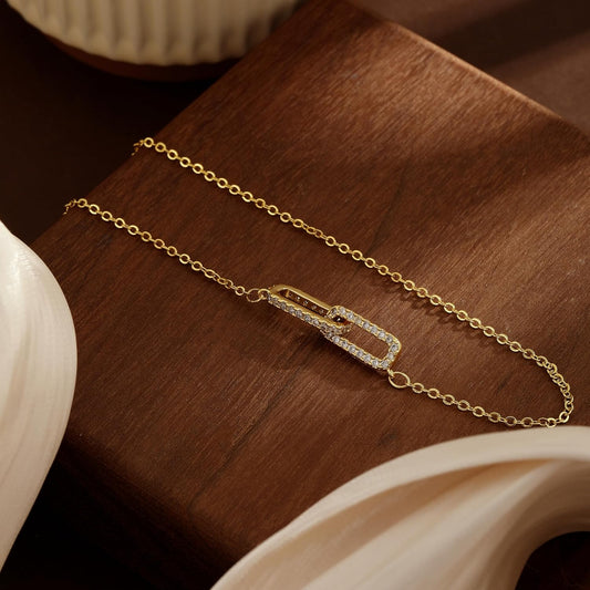 Coshilta Collares de oro en capas para mujer, chapado en plata de l...