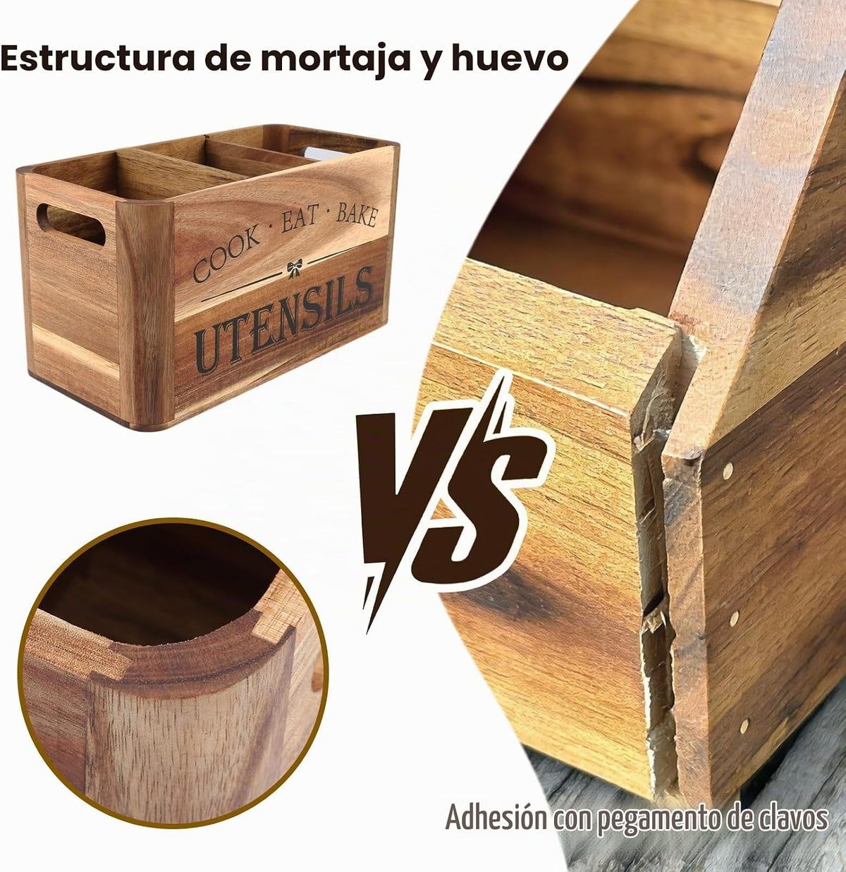 RMCOKGX Soporte para utensilios para encimera de cocina, organizado...