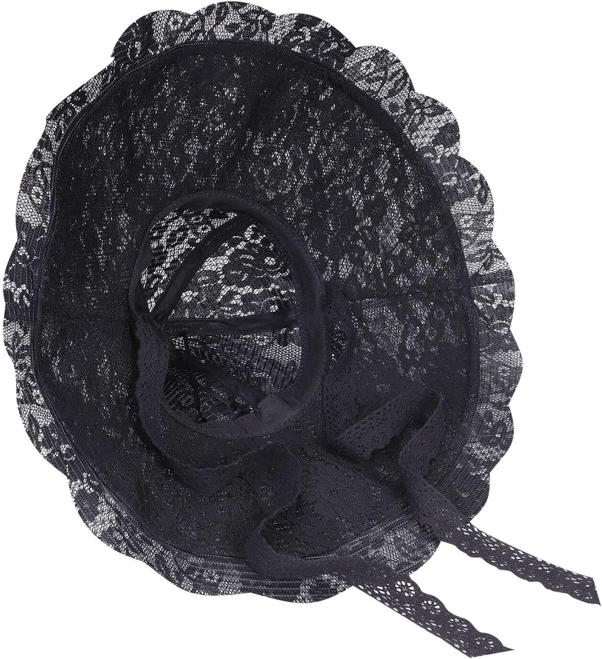 Sombrero de playa de encaje para mujer, sombrero de sol de ala anch...