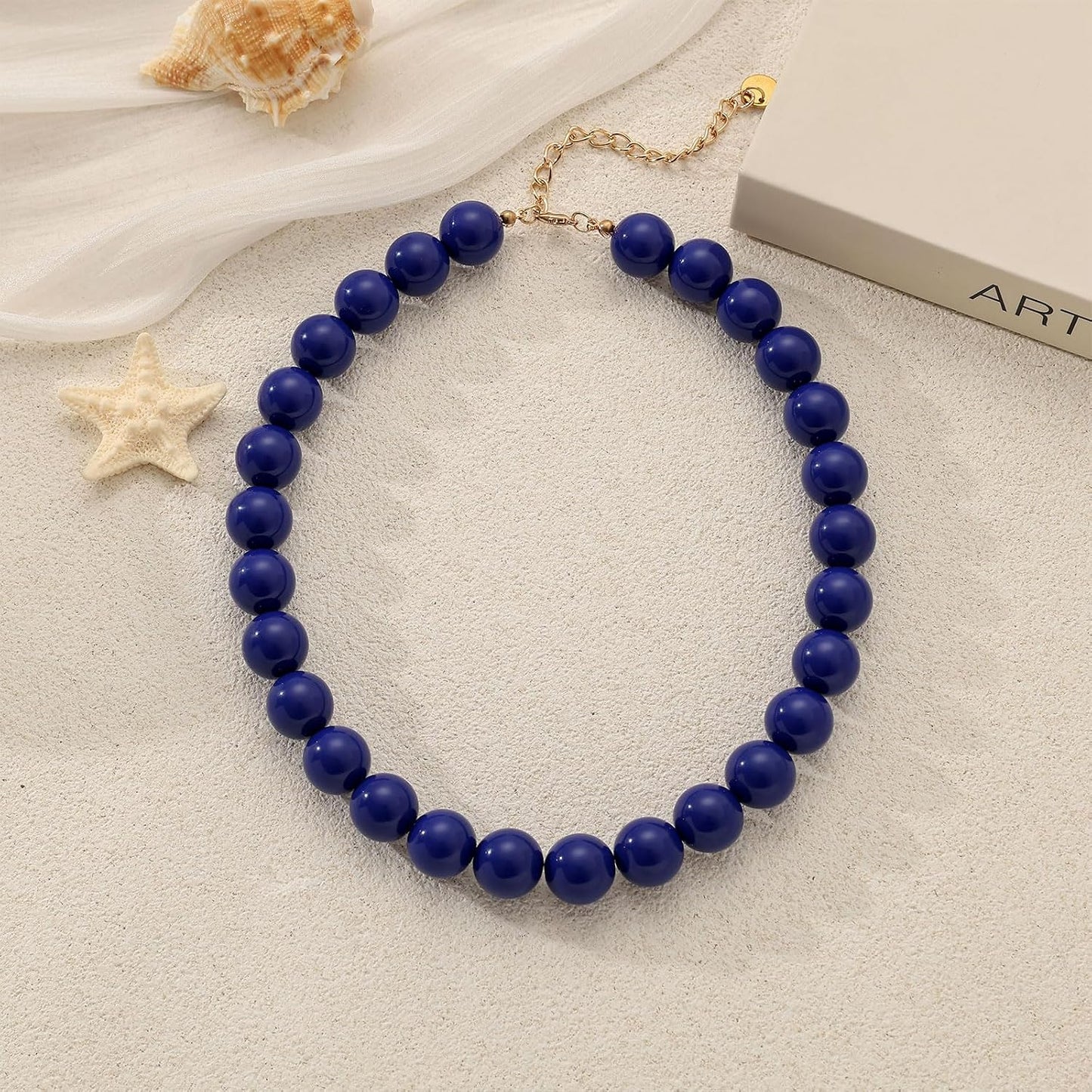 Lsljilidzsw Collar de cuentas gruesas para mujer, 0.631 pulgadas, c...