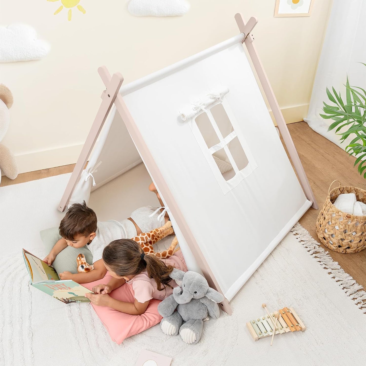 Tienda de campaña infantil Comfy Cubs - Tipi de algodón transpirabl...